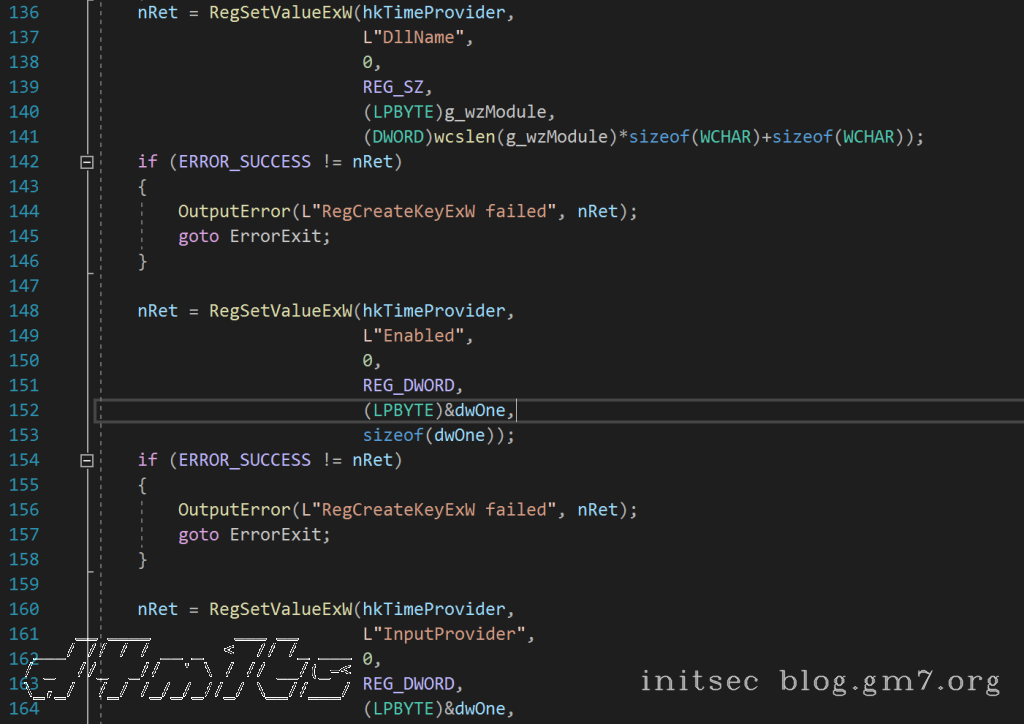 时间提供者–注册表项值