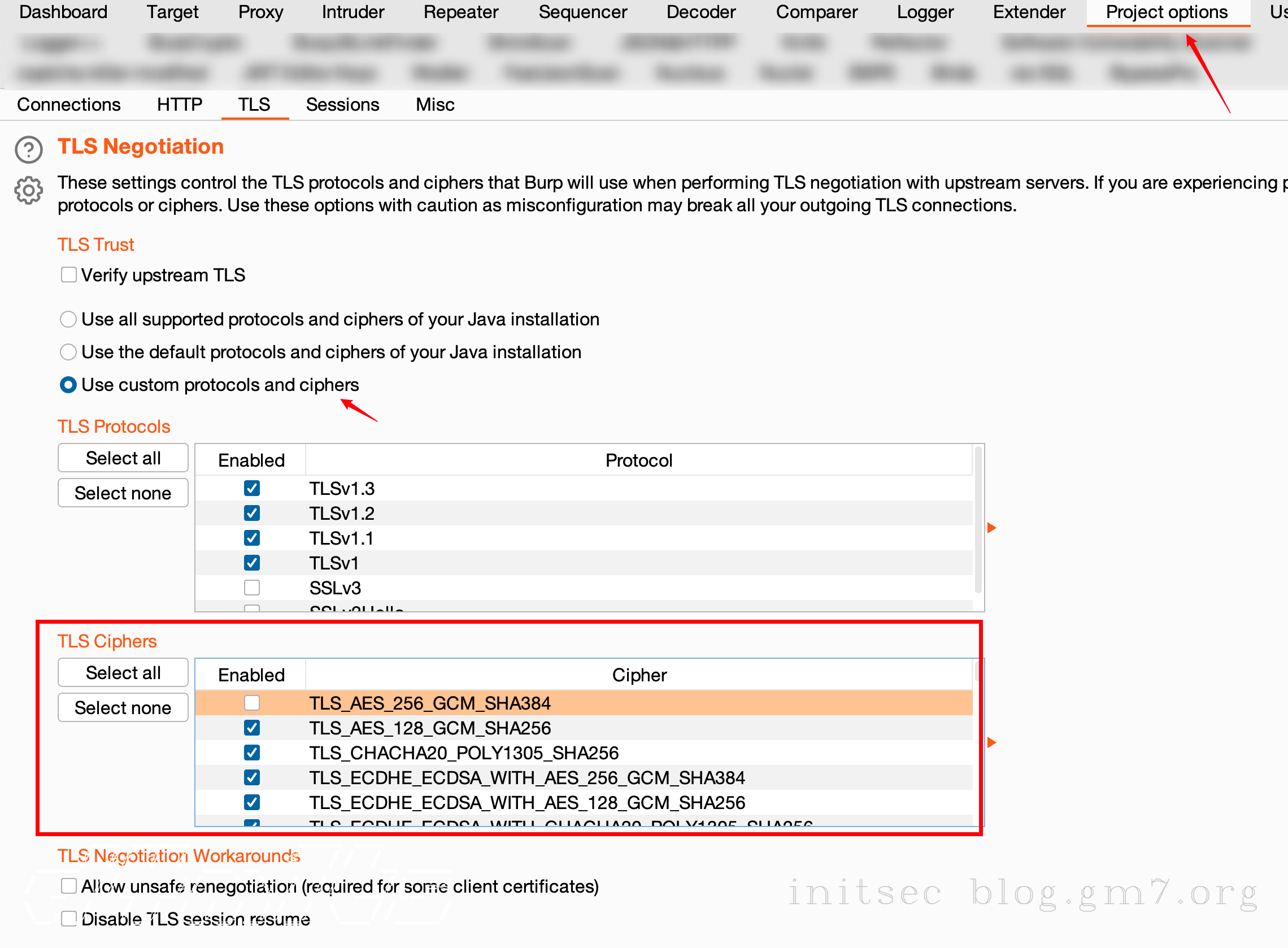 修改burp TLS指纹