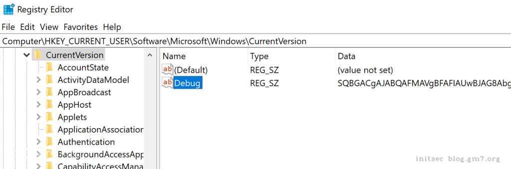 Empire – Debug 注册表项payload