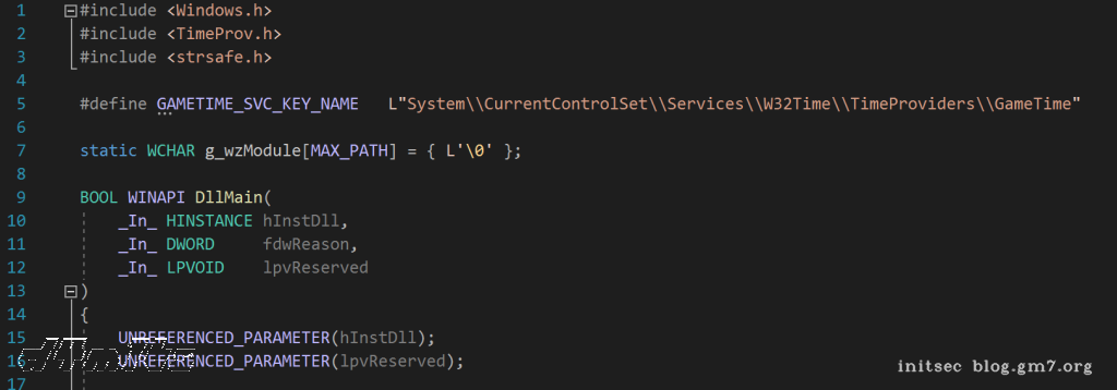 时间提供者– GameTime注册表项