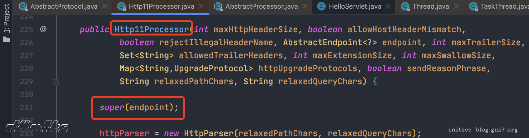 Http11Processor构造函数