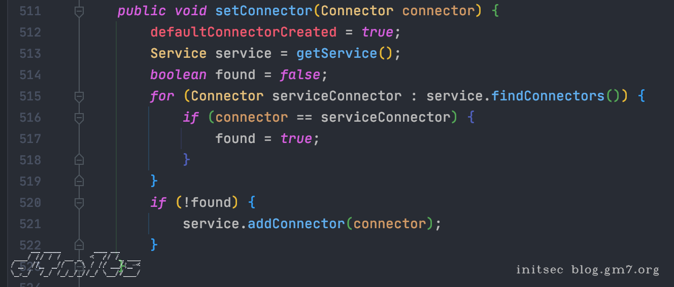 org.apache.catalina.startup.Tomcat#setConnector